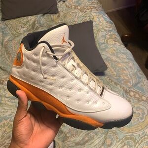 ‘Jordan 13’s - Good condition, size 10.5, Colors: Orange, White, and Black